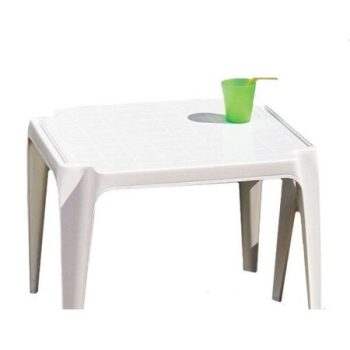   Susi műanyag kerti gyermek asztal fehér négyszögletes O13