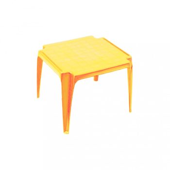   Susi műanyag kerti gyermek asztal sárga négyszögletes O163