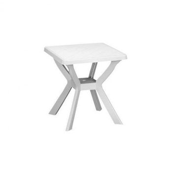 Reno műanyag kerti asztal fehér O84
