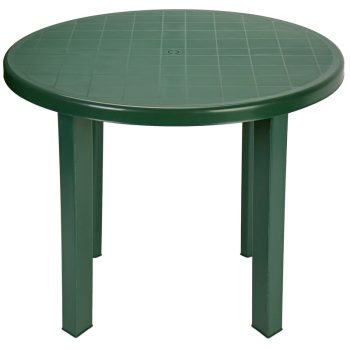 Tondo műanyag kerti asztal kerek zöld O39
