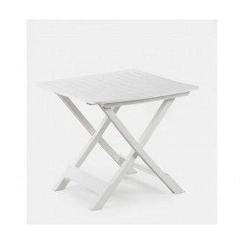 Tevere műanyag kerti asztal fehér összecsukható O210