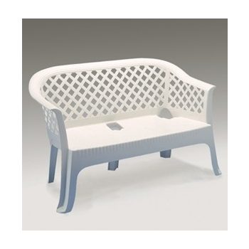 Lariana műanyag kerti pad fehér O90