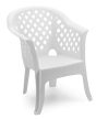 Lario műanyag kerti fotel fehér O91