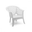 Lario műanyag kerti fotel fehér O91