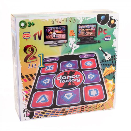 Dance Factory TV-re és PC-re csatlakoztatható táncszőnyeg