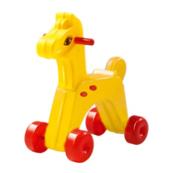 Műanyag gyermek játék kerekes ló - 104