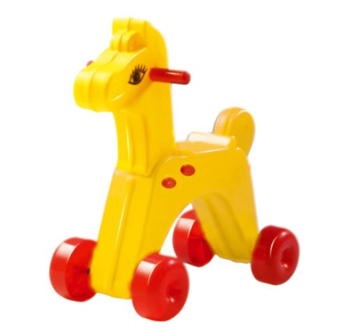 Műanyag gyermek játék kerekes ló - 104