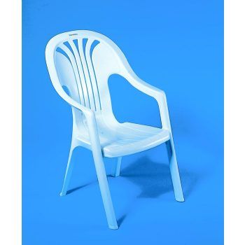 Chorus műanyag kerti szék fehér - Flair