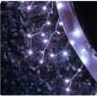 Kültéri toldható jégcsapfüzér, hideg fehér, 101 LED, 3 x 0,4 m