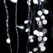 Crystalline toldható fényfüggöny 2,5 x 2 m, 500 LED, hideg fehér, átlátszó kábellel