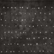 Kültéri LED fényfüggöny, meleg fehér, 1 x 2 m