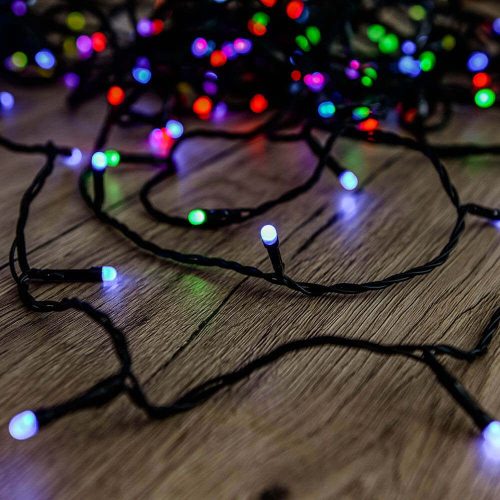 Heylight okos fényfüzér, 120 RGB LED, fekete kábel, 12 m