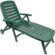 Romance műanyag kerti napozóágy zöld - Flair