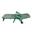 Romance műanyag kerti napozóágy zöld - Flair