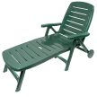 Romance műanyag kerti napozóágy zöld - Flair