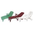 Romance műanyag kerti napozóágy bordó - Flair