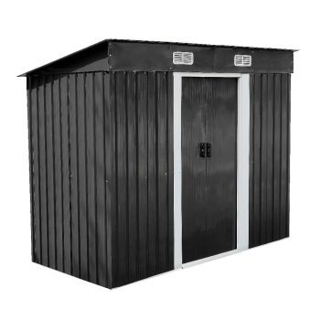 Nebraska 4x8 kerti fém tároló ház antracit szürke