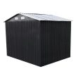 Alaska 6x8 fém kerti tároló ház antracit szürke