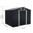 Alaska 6x8 fém kerti tároló ház antracit szürke