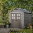 Newton 759 műanyag kerti tároló ház szürke