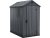 Darwin 4x6 műanyag kerti tároló ház szürke