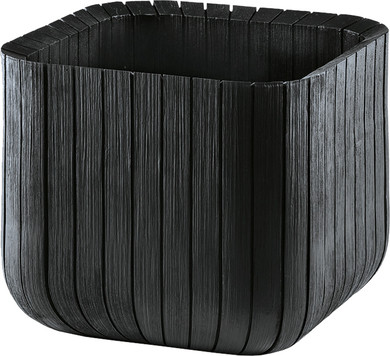 Cube Planter M műanyag kerti virágláda antracit szürke