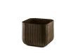 Cube Planter M műanyag kerti virágláda whiskey barna