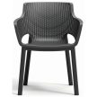 Eva műanyag kerti szék grafit szürke