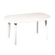 Duna műanyag kerti asztal fehér - Flair