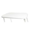 Duna műanyag kerti asztal fehér - Flair