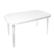 Duna műanyag kerti asztal fehér - Flair