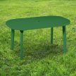 Duna műanyag kerti asztal zöld - Flair