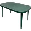 Duna műanyag kerti asztal zöld - Flair