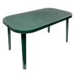 Duna műanyag kerti asztal zöld - Flair