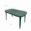 Duna műanyag kerti asztal zöld - Flair