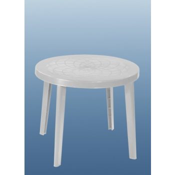 Laura műanyag kerti asztal fehér - Flair