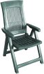 Loira műanyag kerti dönthető szék zöld O292