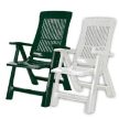 Loira műanyag kerti dönthető szék zöld O292
