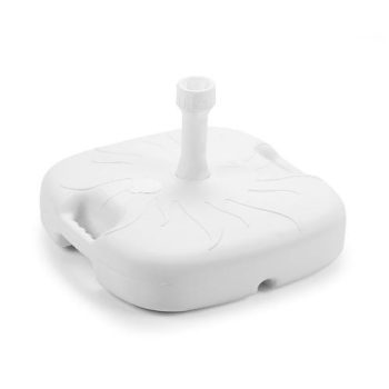 Műanyag kerti napernyőtalp 18 L fehér O288