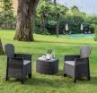 Tree rattan hatású műanyag kerti szett antracit szürke O280