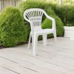 Scilla műanyag kerti alacsony támlás szék fehér O196