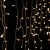 Crystalline toldható jégcsapfüzér 2 x 0,9 m, 138 LED, meleg fehér, átlátszó kábel