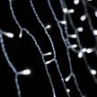 Crystalline toldható jégcsapfüzér 2 x 0,9 m, 138 LED, hideg fehér, átlátszó kábel