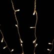 Crystalline toldható fényfüggöny 1,2 x 1,2 m, 143 LED, meleg fehér, átlátszó kábellel