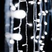 Crystalline toldható LED fényfüggöny 0,9 x 2,0 m 192 db hideg fehér LED-del, átlátszó kábel