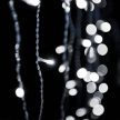 Crystalline toldható LED fényfüggöny 0,9 x 2,0 m 192 db hideg fehér LED-del, átlátszó kábel