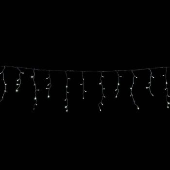   Crystalline toldható jégcsapfüzér 3 x 0,4 m, 101 LED, hideg fehér, átlátszó kábellel