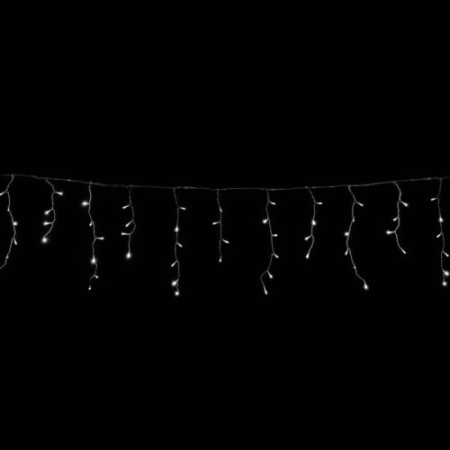 Crystalline toldható jégcsapfüzér 3 x 0,4 m, 101 LED, hideg fehér, átlátszó kábellel