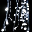 Crystalline toldható jégcsapfüzér 3 x 0,4 m, 101 LED, hideg fehér, átlátszó kábellel