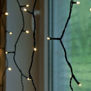 Kültéri LED fényfüggöny, meleg fehér, 2 x 1 m, 140 LED